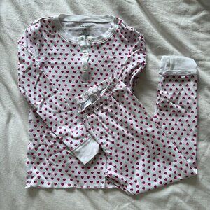 Girls Roller Rabbit Long Sleeve Heart Pajama Set